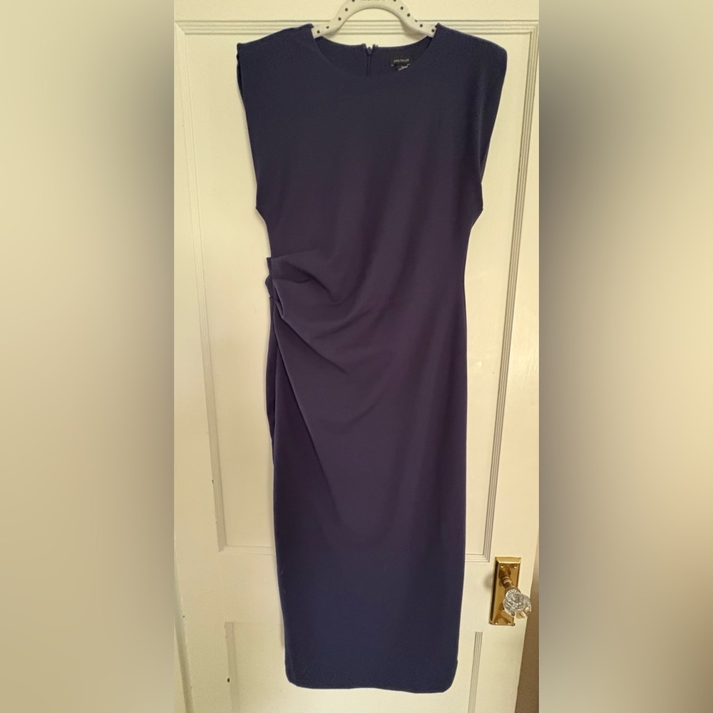 Ann Taylor Cap Sleeve Sheath Midi Dress - Seaside Navy and NWOT